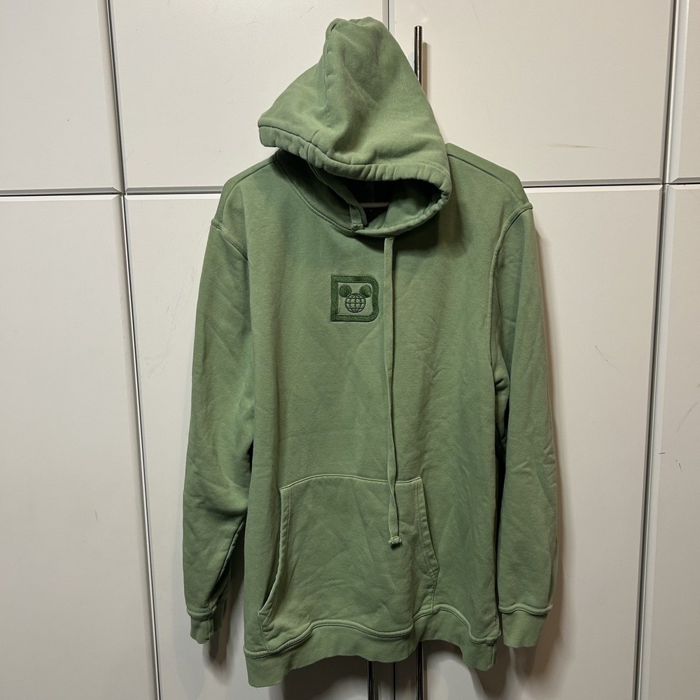 Disney Parks Walt Disney World 1971 Castle Graphic Hoodie Sage Green XL